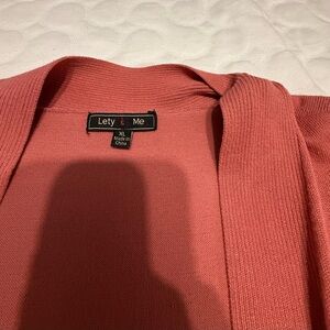 Lety & Me Women's Coral Cardigan